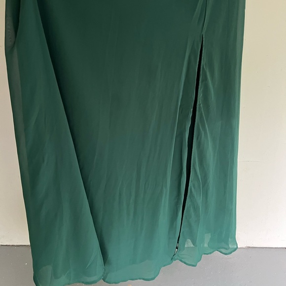 LULUS Adoring Glances Emerald Green Maxi Formal Dress M - Picture 4 of 7